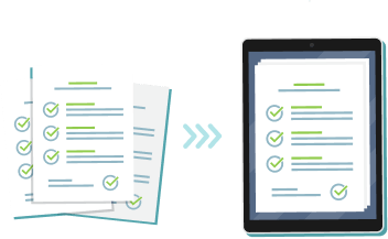 データ化のイラスト画像